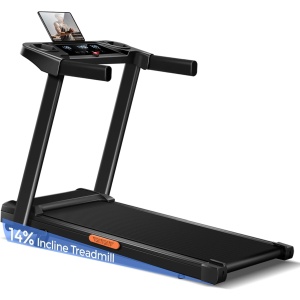 LONTEK Treadmill, Portable Treadmills for Home, Foldable Treadmills for Small Space, 2.5HP Under Desk Treadmills with APP Control & 265LBS Capacity